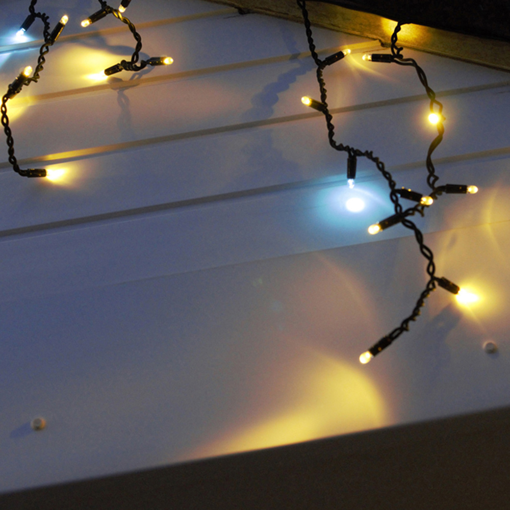 Eagle Connect 360 Warm White LED White Icicle Light 15m Image 3