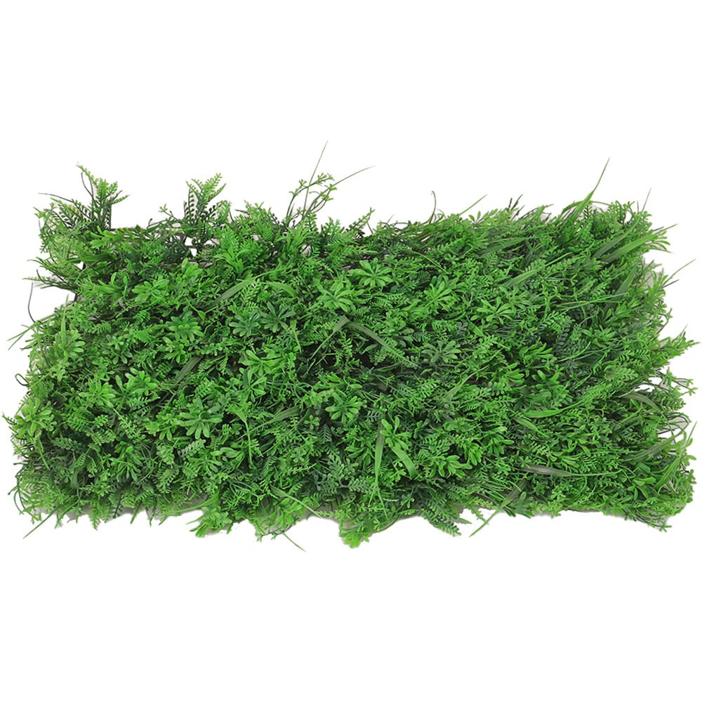 Living and Home Green Artificial Plant Hedge Wall Panel 60 x 40cm Image 1