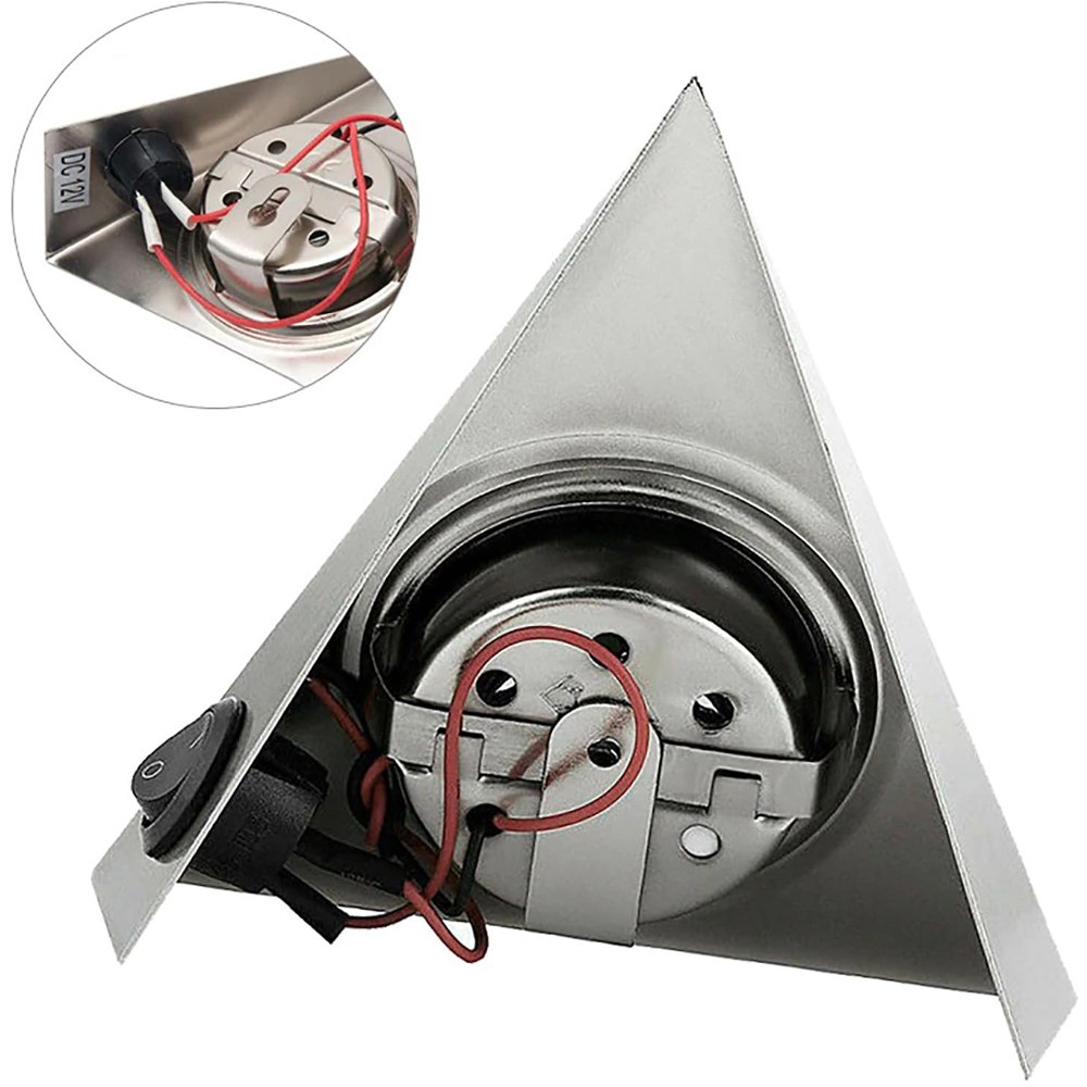 ATEK Warm White LED Triangle Under Cabinet Light Image 2