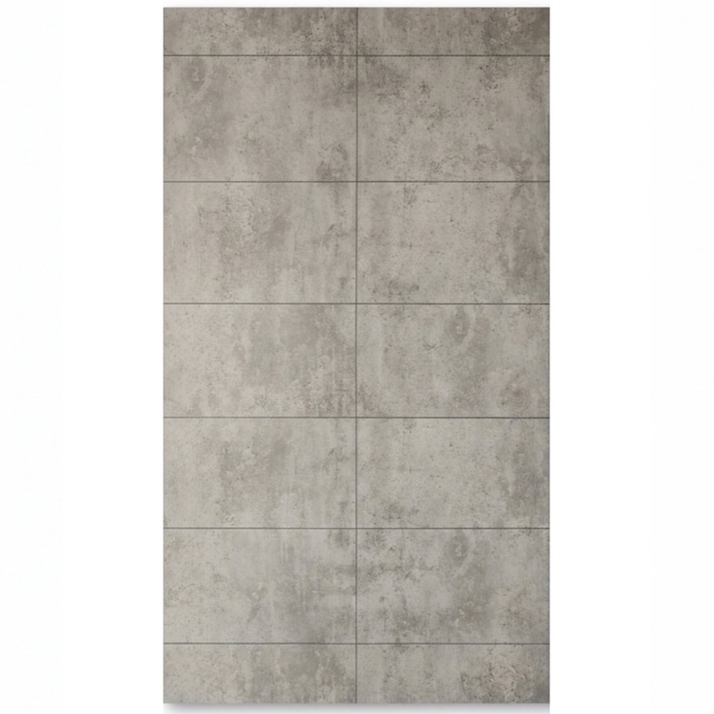 Britwall White Lines Concrete Brick Matt Finish Shower Panel 2400 x 1000 x 10mm 3 Pack Image 2