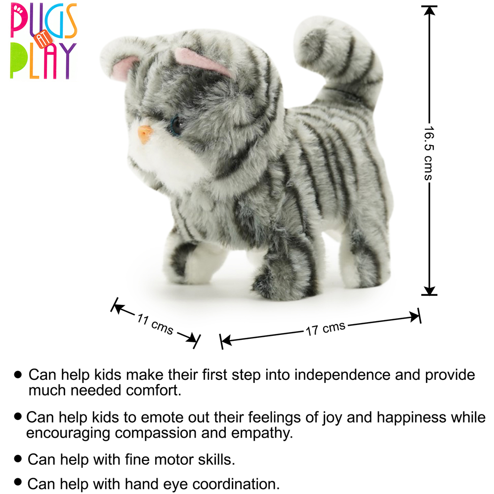 Pugs at Play Zoe Interactive Walking Cat Plush Soft Toy Image 9