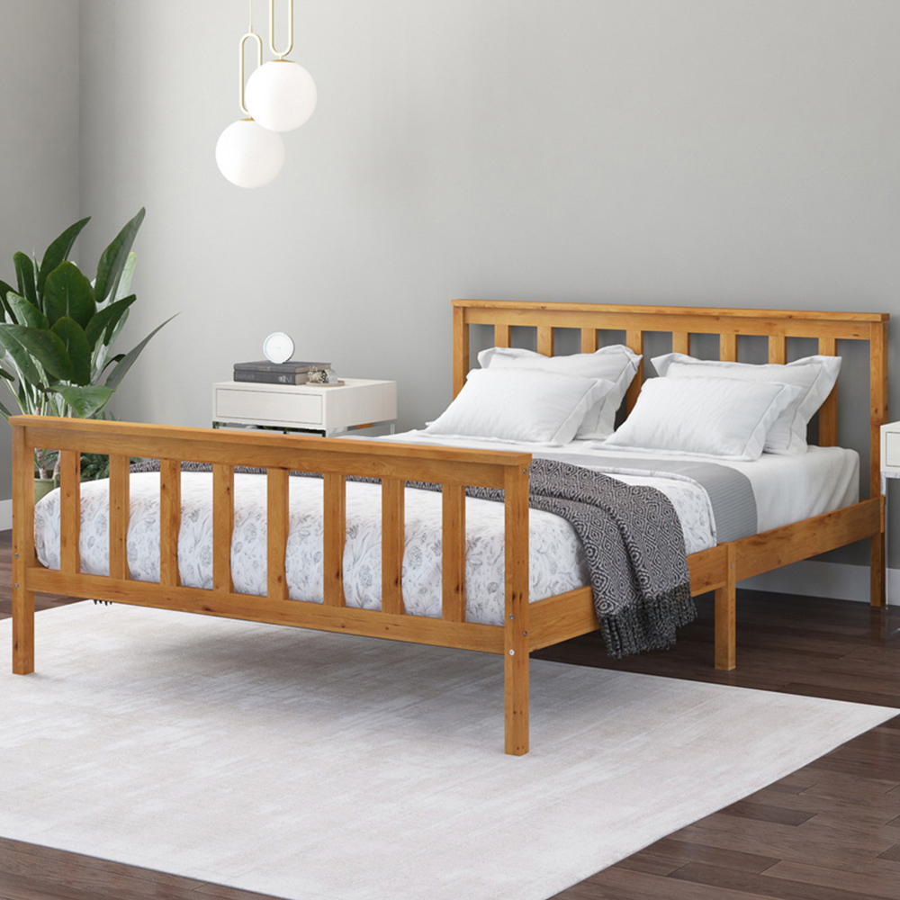 Aspire Atlantic Small Double Natural Bed Frame Image 1