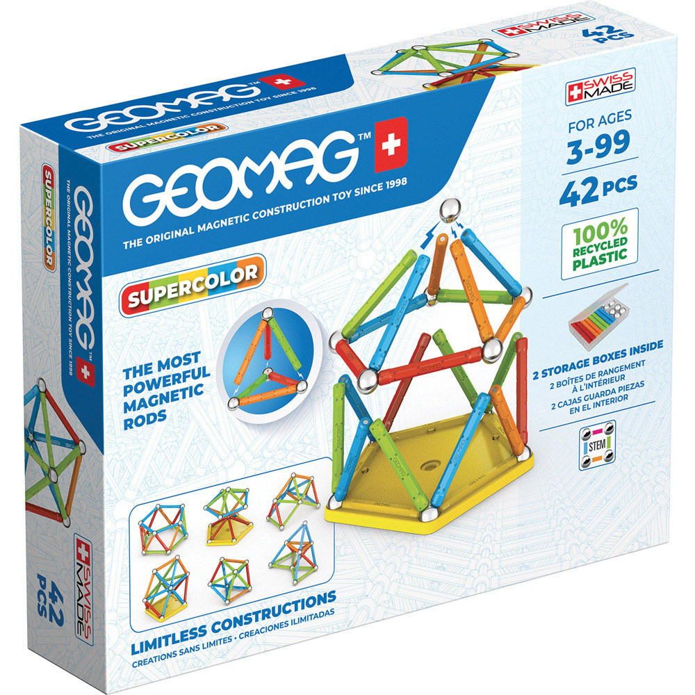 Geomag Supercolor Recycled Set 42 Piece Image 1
