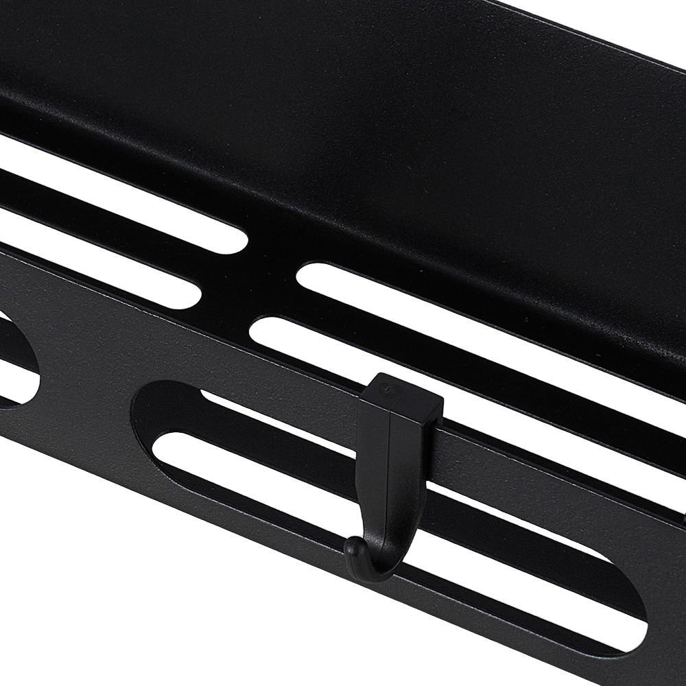 Living and Home 2-Piece Small Black Magnetic Storage Rack Set Image 6