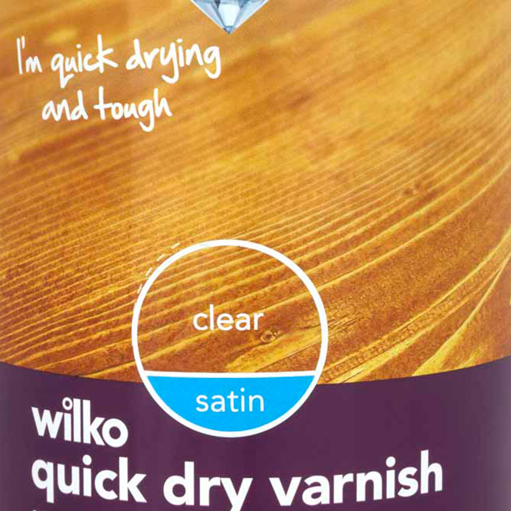 Wilko Ultra Tough Quick Dry Clear Satin Varnish 750ml Image 2