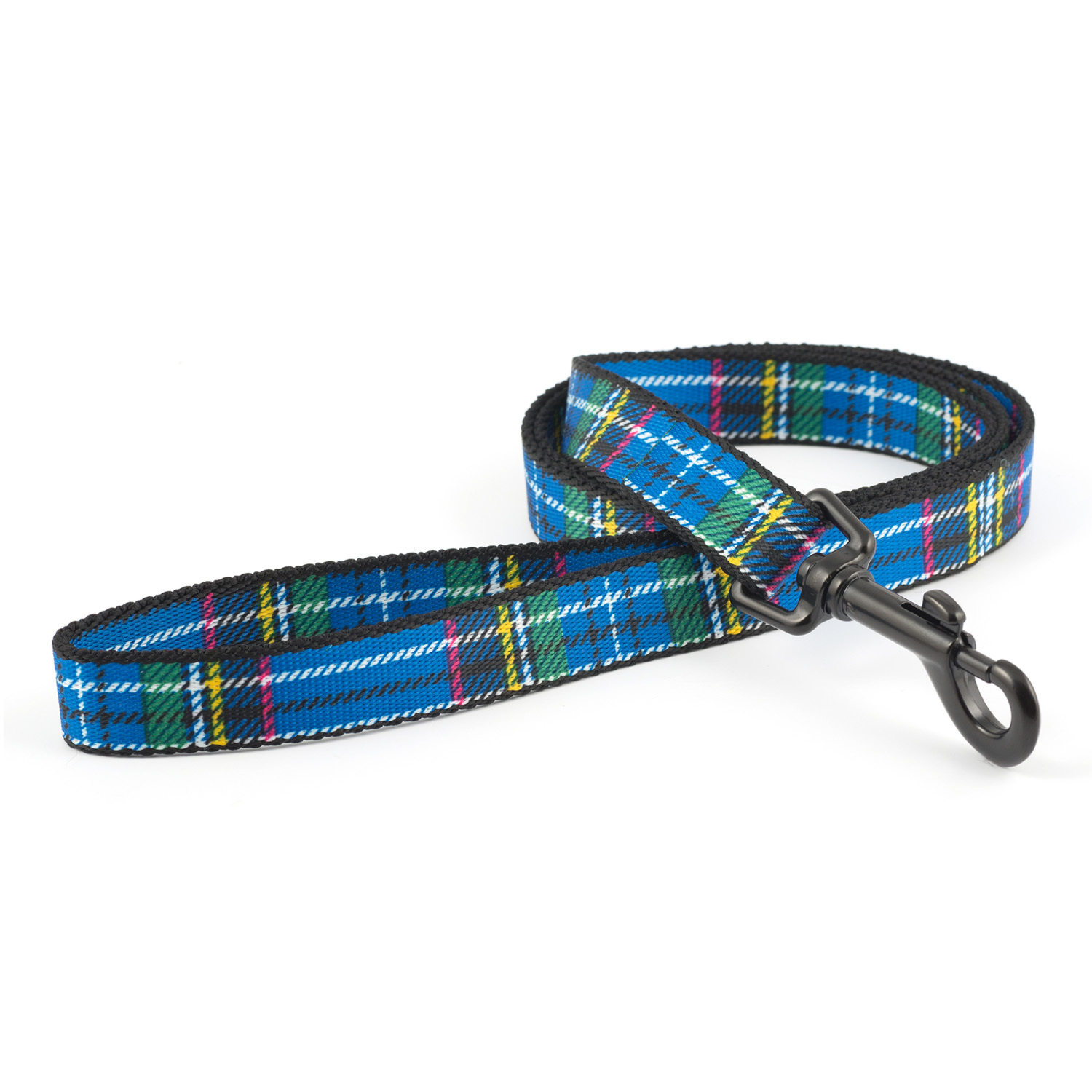 Tartan Pet Lead  - Blue Image