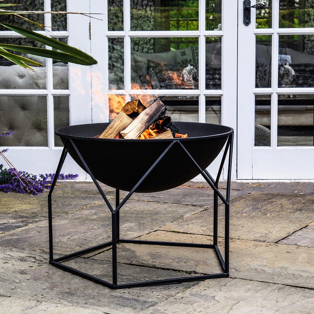 Ivyline Black Buckingham Fire Pit 51 x 70cm Image 2