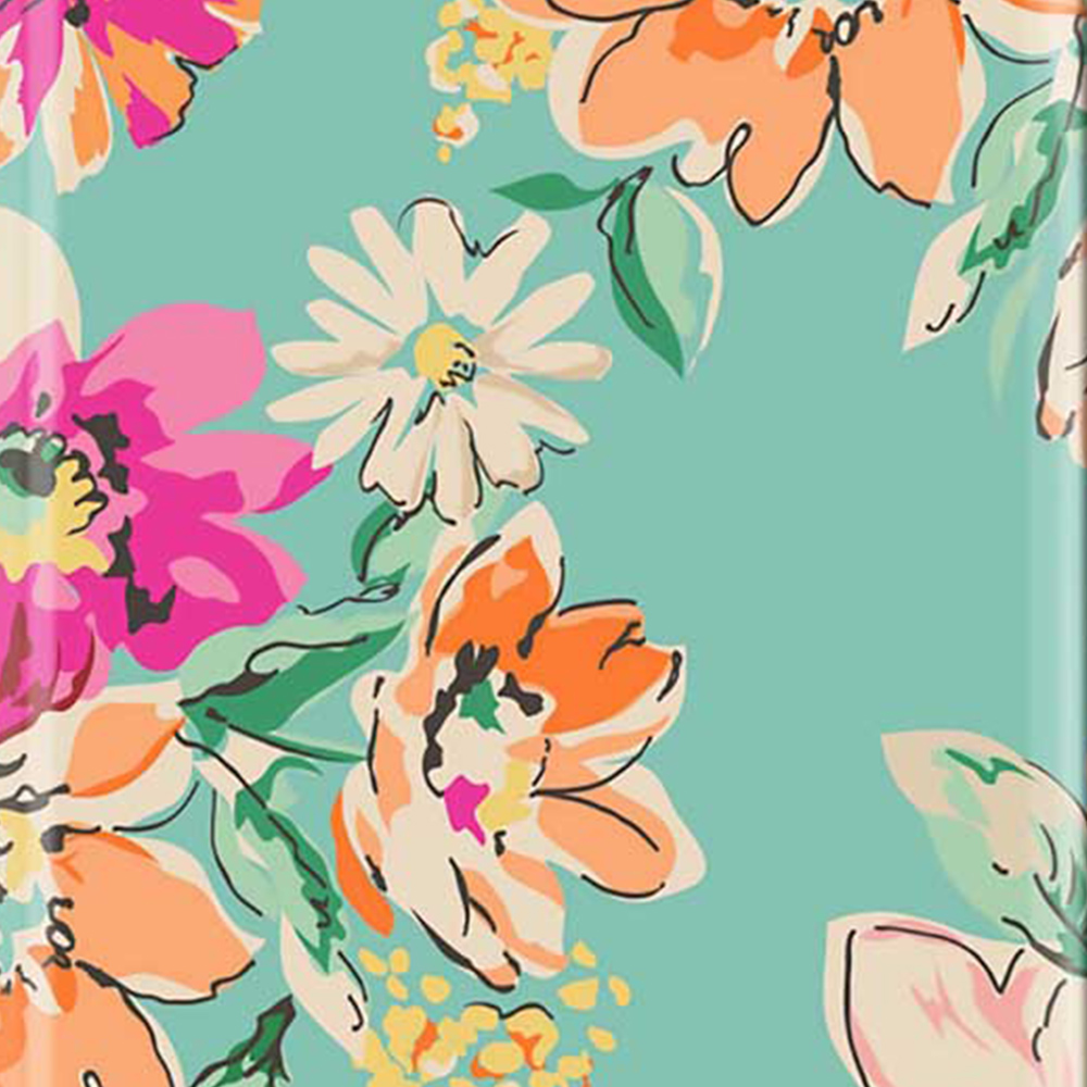 Warren Reed Designer Cabin Bright Flower Sketch Suitcase Image 3