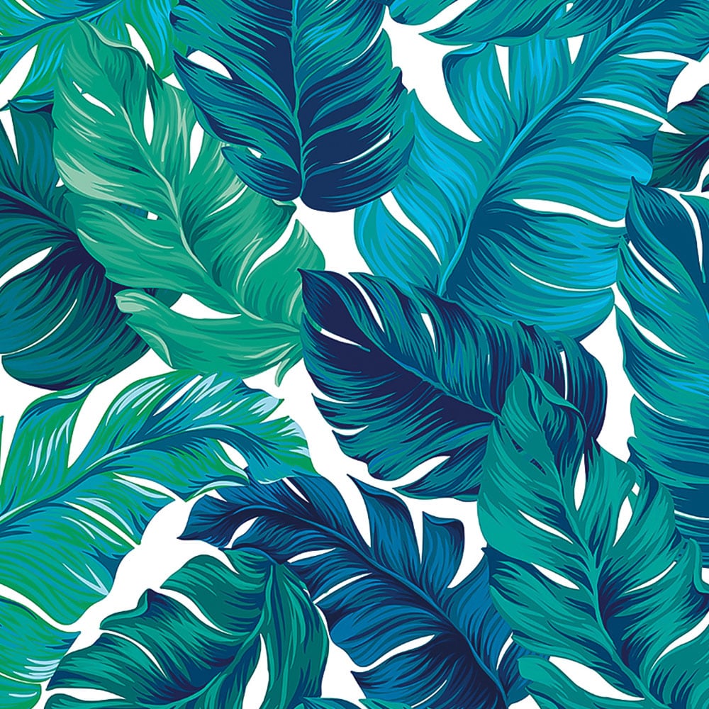 Origin Murals Bold Tropical Leaves Green Wall Mural Image 2