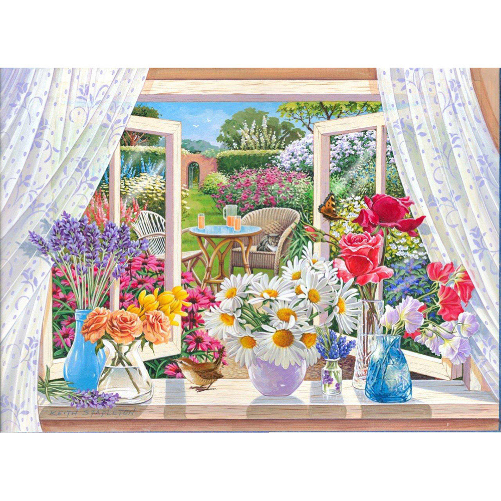 The House of Puzzles Summer Breeze 250 Piece Big Jigsaw Puzzle Image