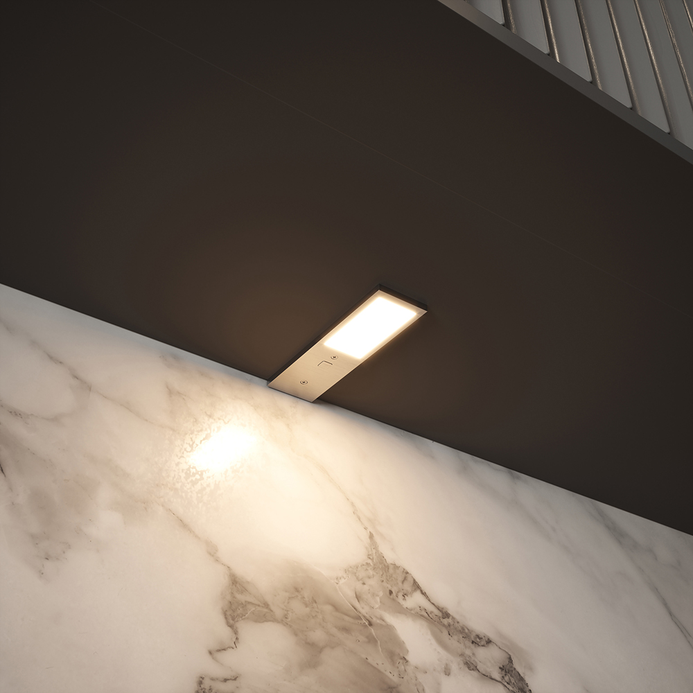 Sorrelis Feylin TriGlow Aluminium Rectangle 3 Cabinet Light Kit Image 2