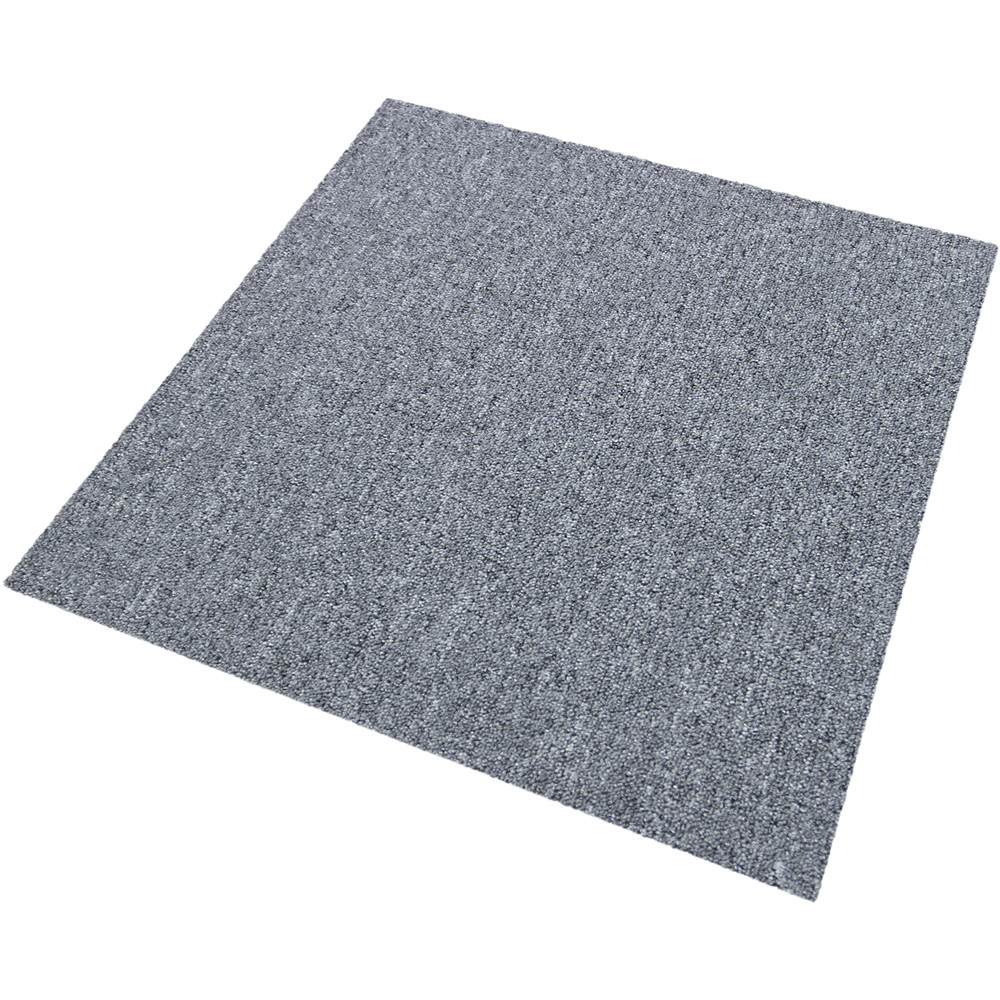 MonsterShop Platinum Grey Carpet Floor Tile 20 Pack Image 2