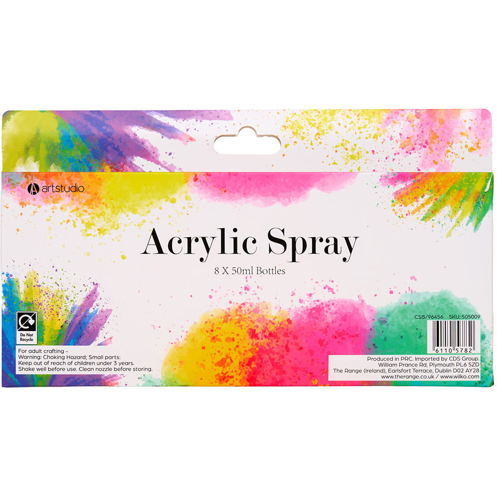 Set of 8 Acrylic Spray Paints Image 4