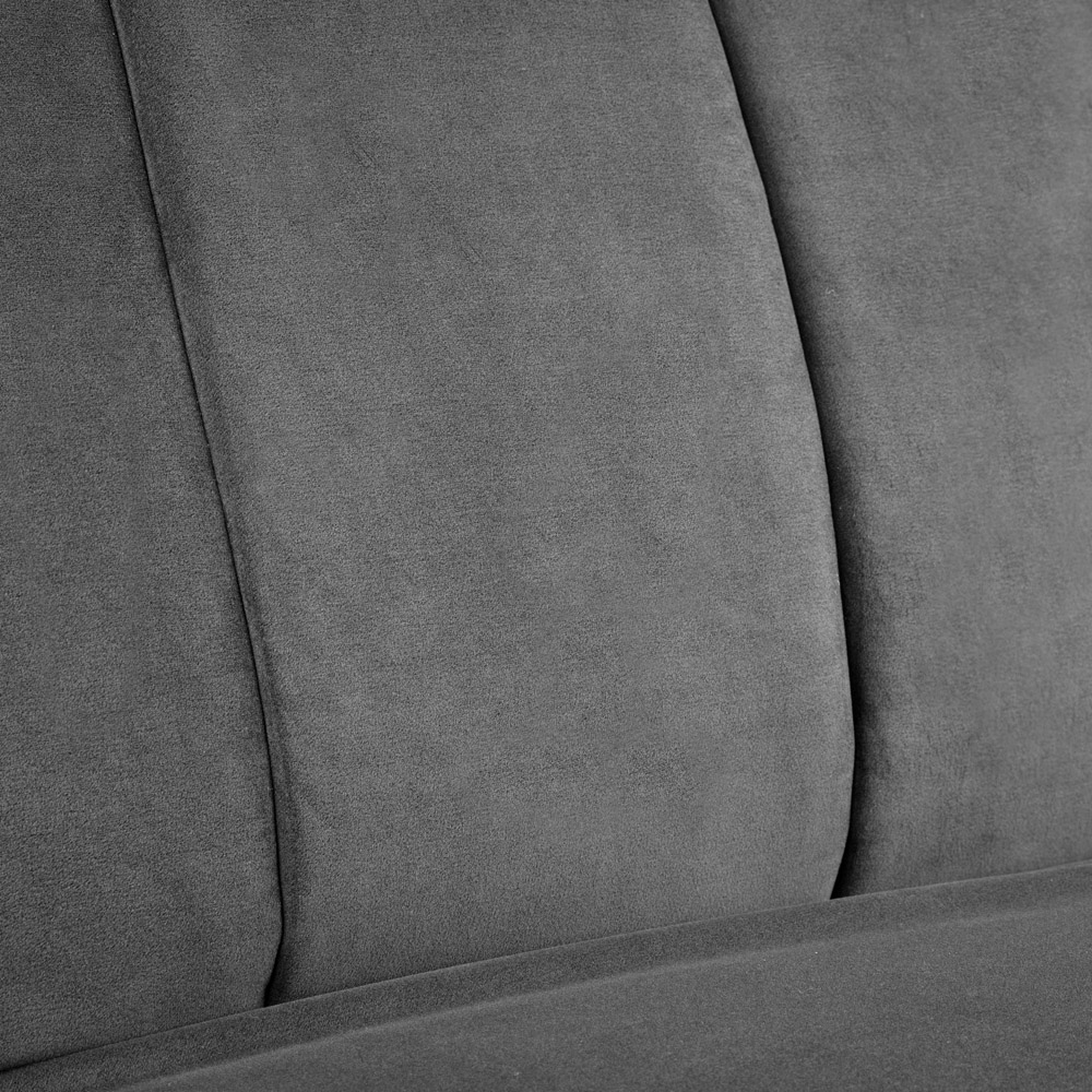 Julian Bowen Miro 3 Seater Grey Velvet Sofa Bed Image 4