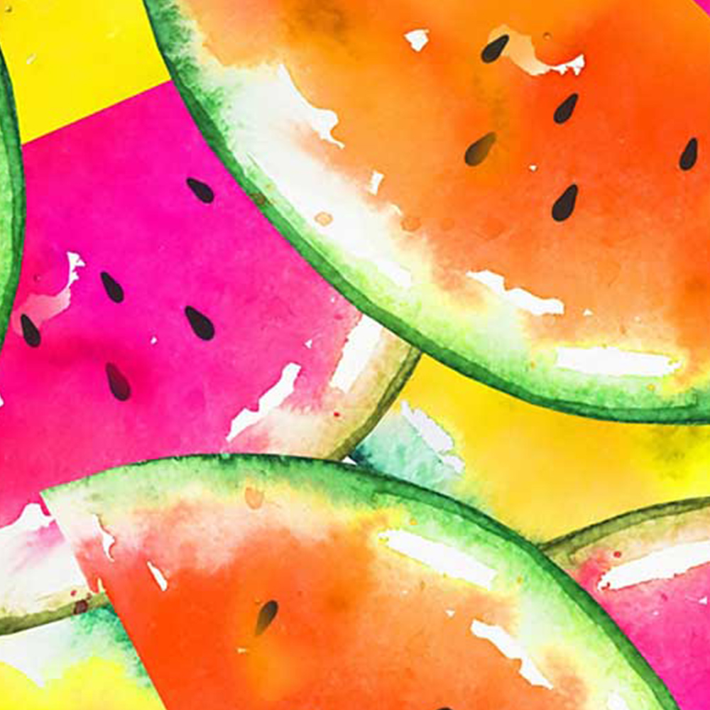 Warren Reed Designer Large Watermelon Design Suitcase Image 3
