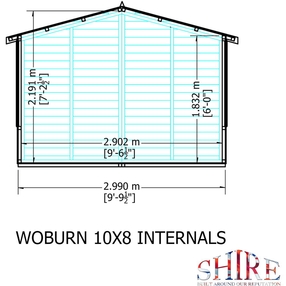 Shire Woburn 10 x 8ft Shiplap Garden Shed Image 8