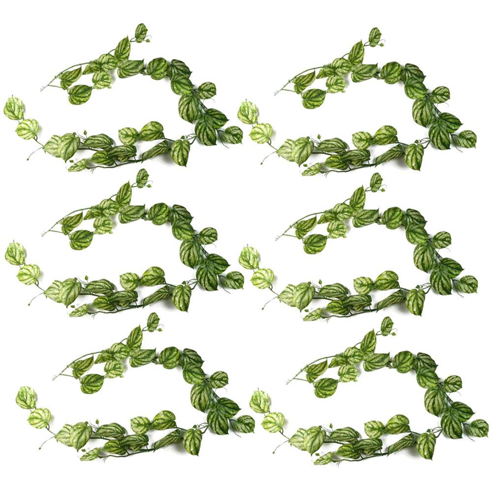 Leaf Devil's Ivy Hanging Artificial Plant 180cm 6 Pack Image 1