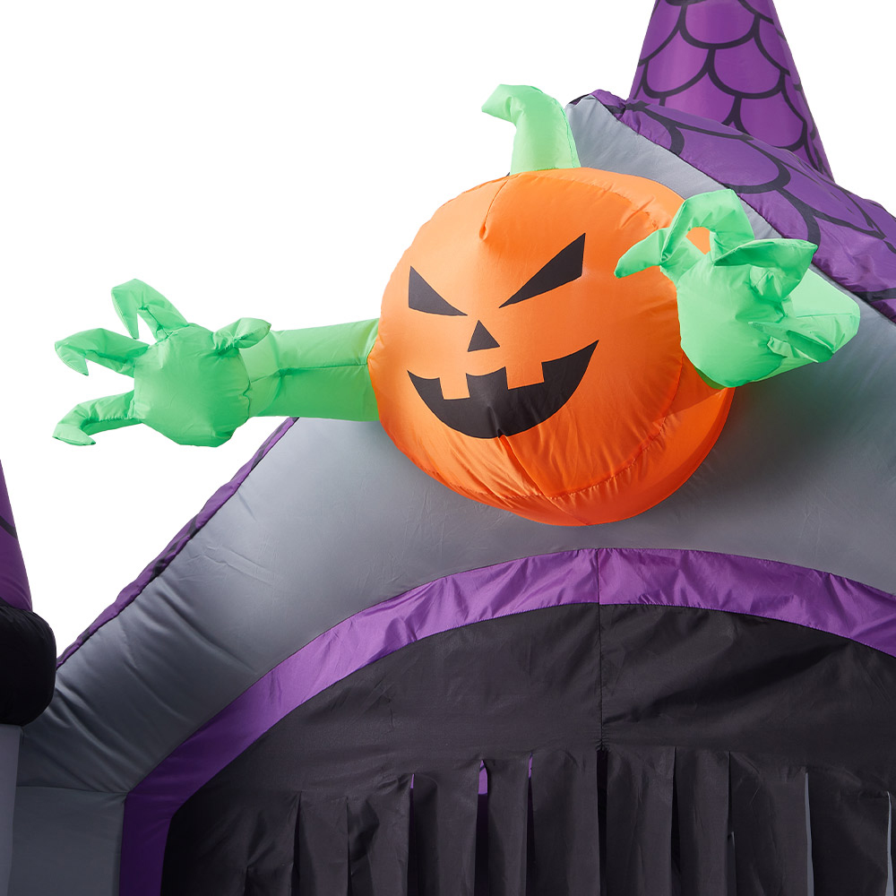Living and Home Halloween Inflatable LED Haunted House Castle 11ft Image 4