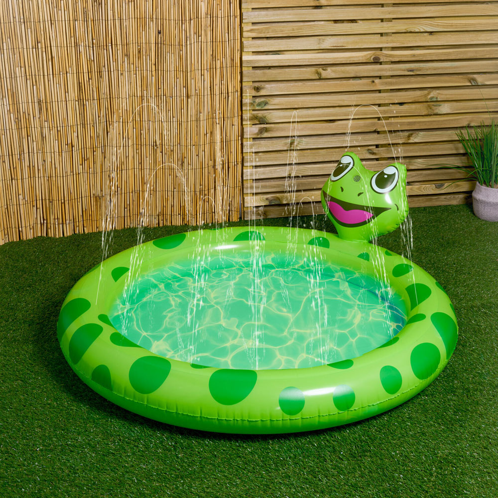 Top Rope Frog Splash Flamingo Frog Splash Pool | Wilko
