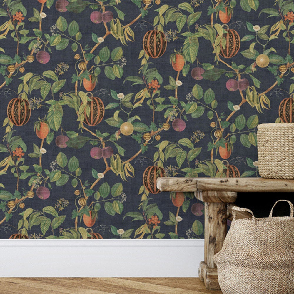 Esselle Home Tropic House Navy Wallpaper Image 3