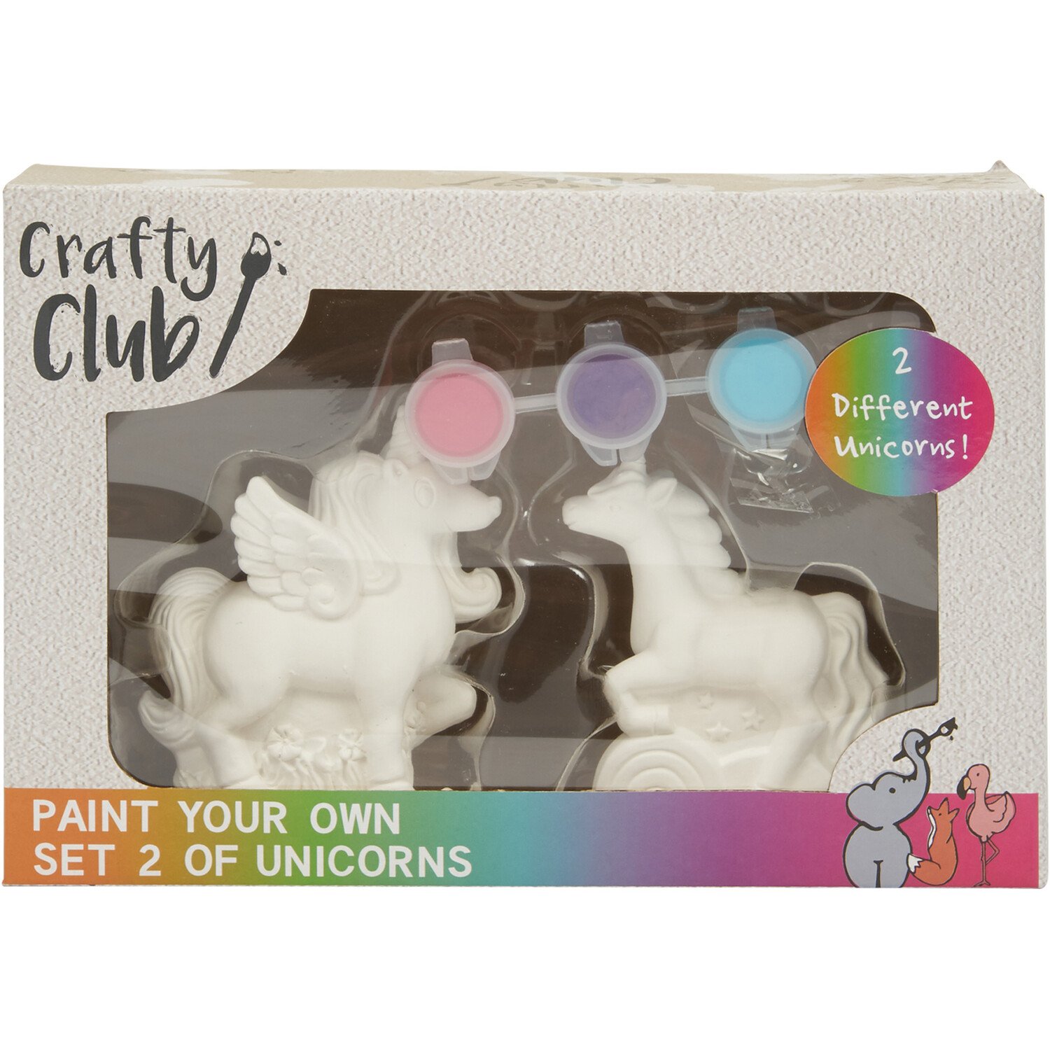 Crafty Club Paint Your Own Set of 2 Unicorns Image 1