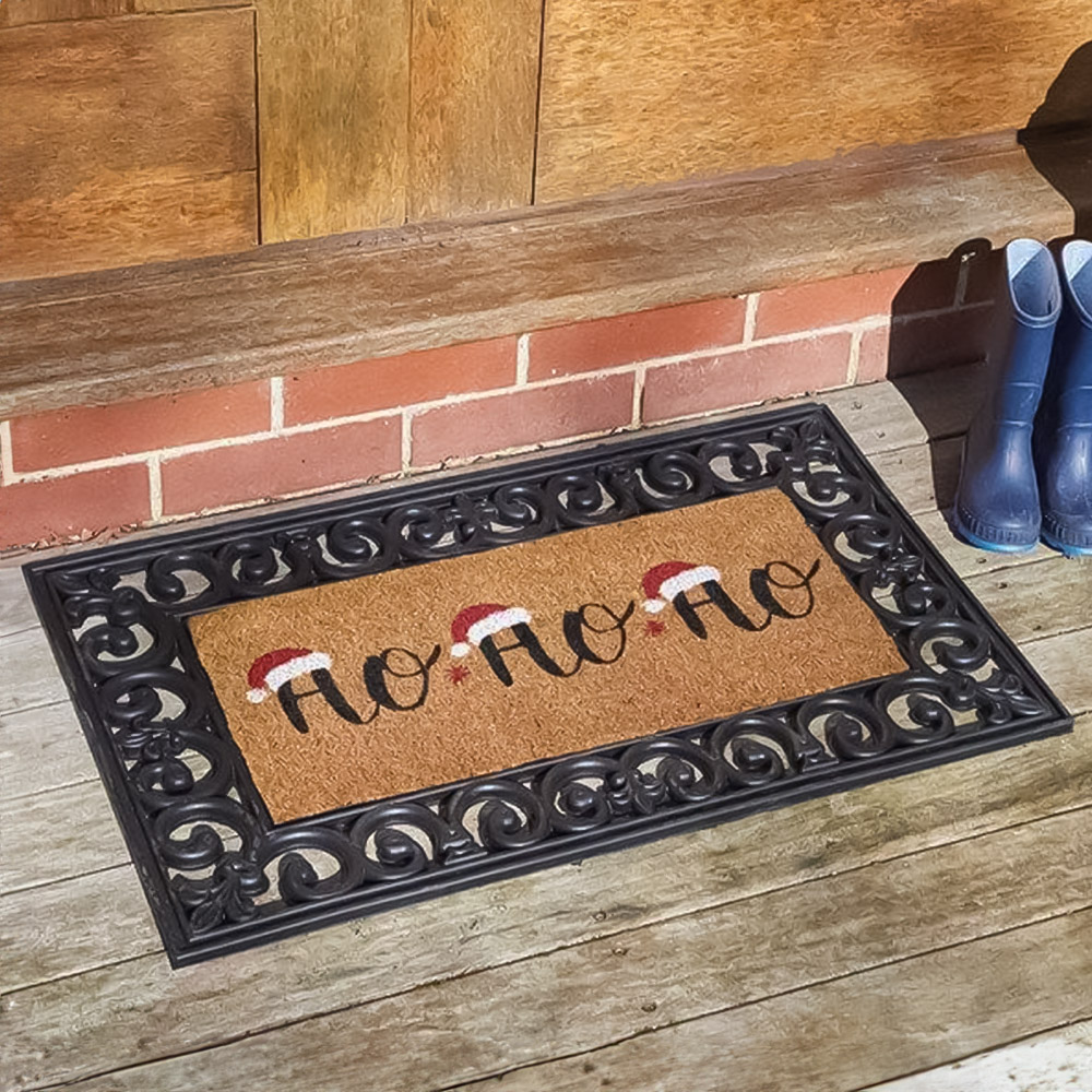 Marco Paul Ho Ho Ho Coir Door Mat 45 x 70cm Image 2