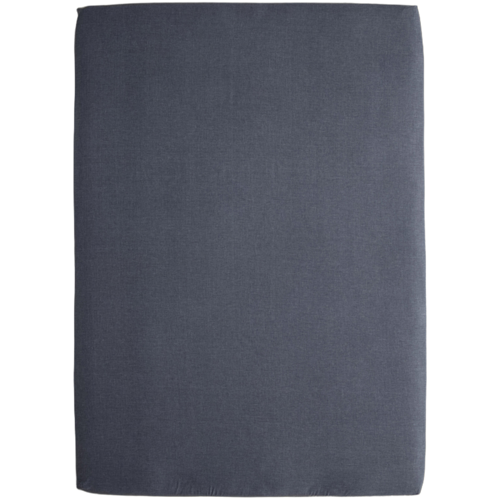 Deyongs Southwick Double Navy Count Fitted Sheet Image 1