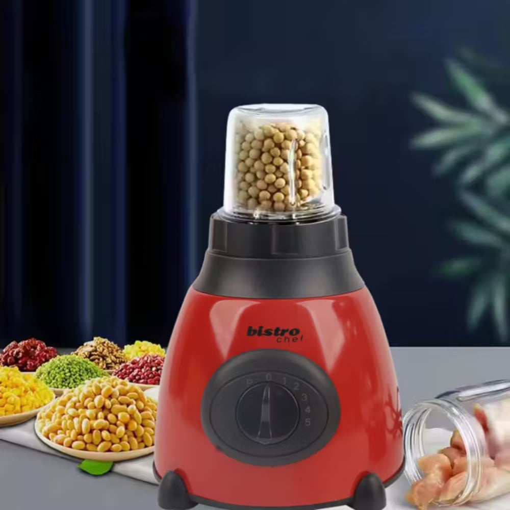 Alivio Bistro Chef 2-in-1 Red Mixer Blender 850W Image 3