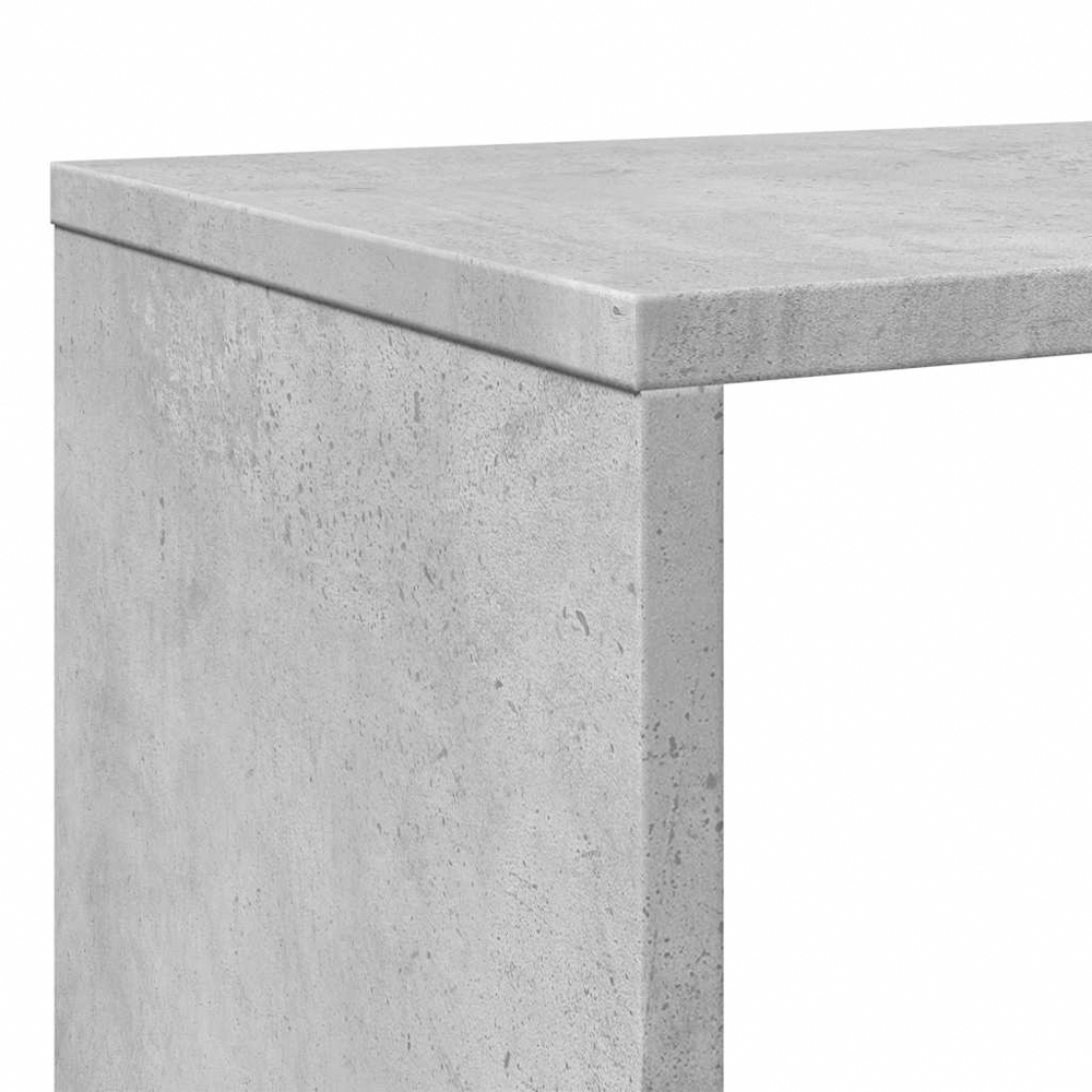 vidaXL 12 Shelf Concrete Grey Bookcase Image 8