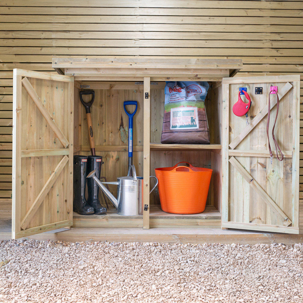The Garden Village Gisburn 5 x 3ft Medium Garden Storage Shed Image 7
