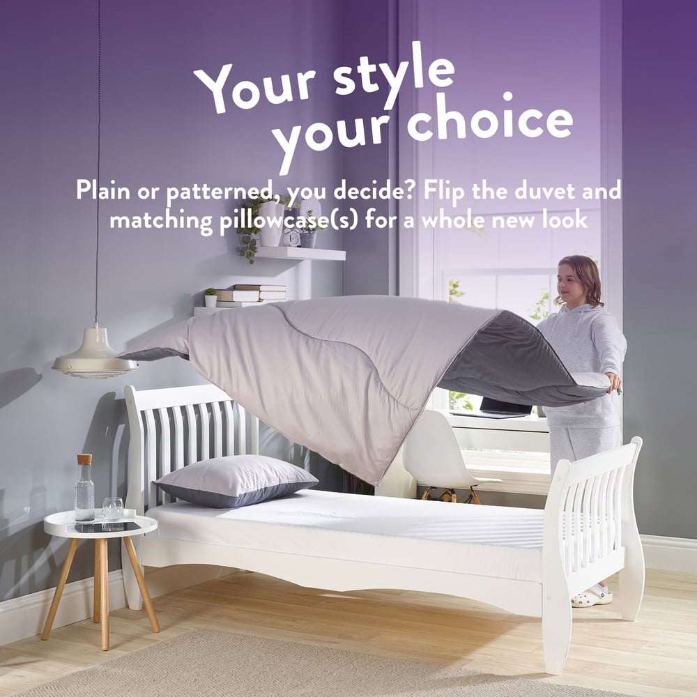 Slumberdown Double Coverless Waffle Duvet Set 10.5 Tog Image 3