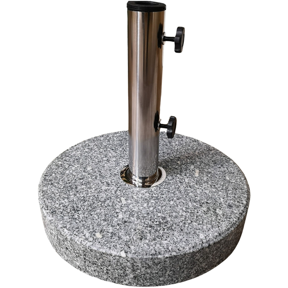 Samuel Alexander Round Granite Parasol Base 25kg Image 1