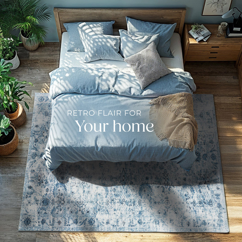 tectake Amara Vintage Non Slip Rug 230 x 160 x 0.6cm Image 5