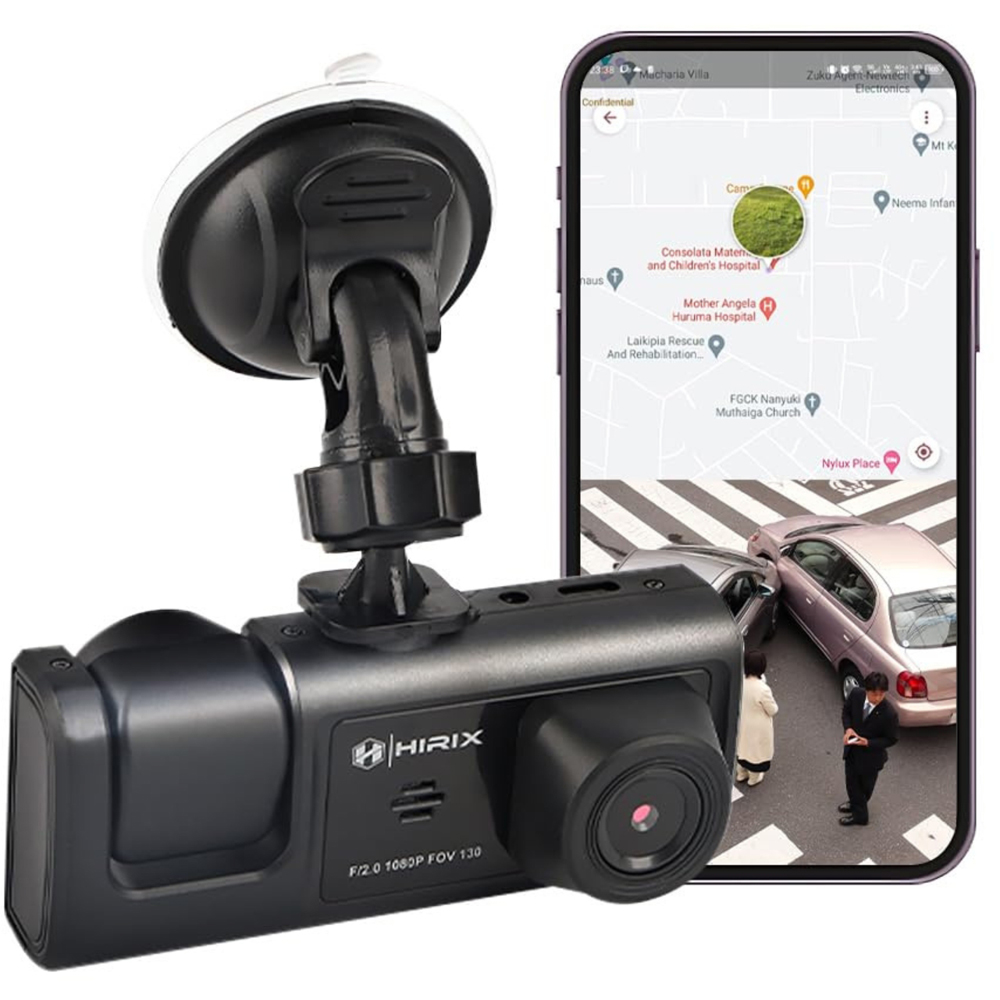 Alivio 1080p Full HD Night Vision Front and Rear Dual Dash Camera with G-sensor Image 3
