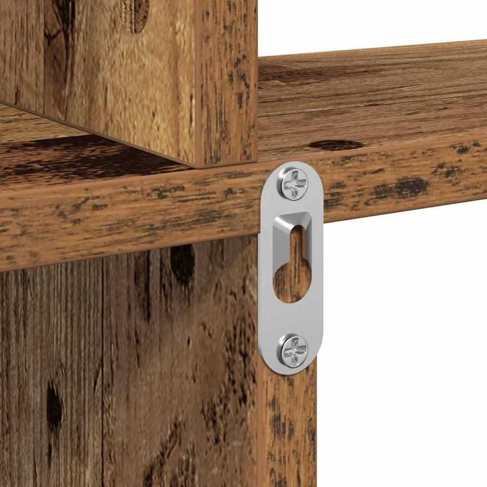 vidaXL 4 Shelf Old Wood Wall Shelf  Image 6