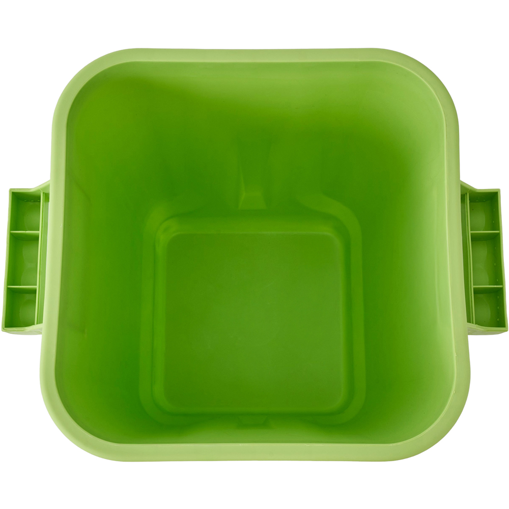 Living and Home Green Industrial Flip Lid Rubbish Bin 32L Image 4