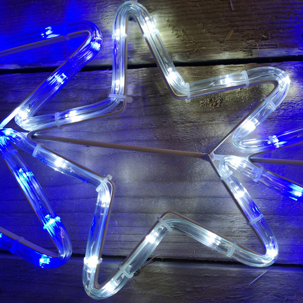 Samuel Alexander 7 Star Silhouette LED Rope Light Christmas Decoration 120cm Image 2