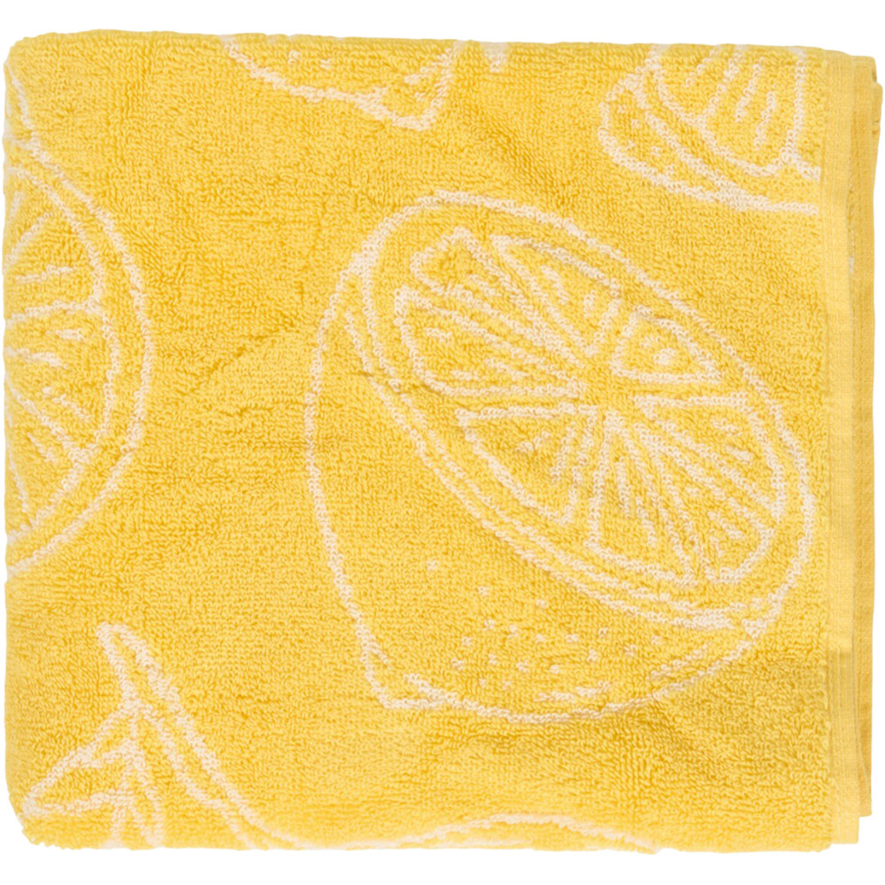 Lemon Bliss Hand Towel Yellow Image 1