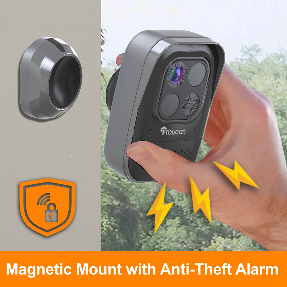 Toucan Pro Wireless Security with Solar Panel Charger Image 4