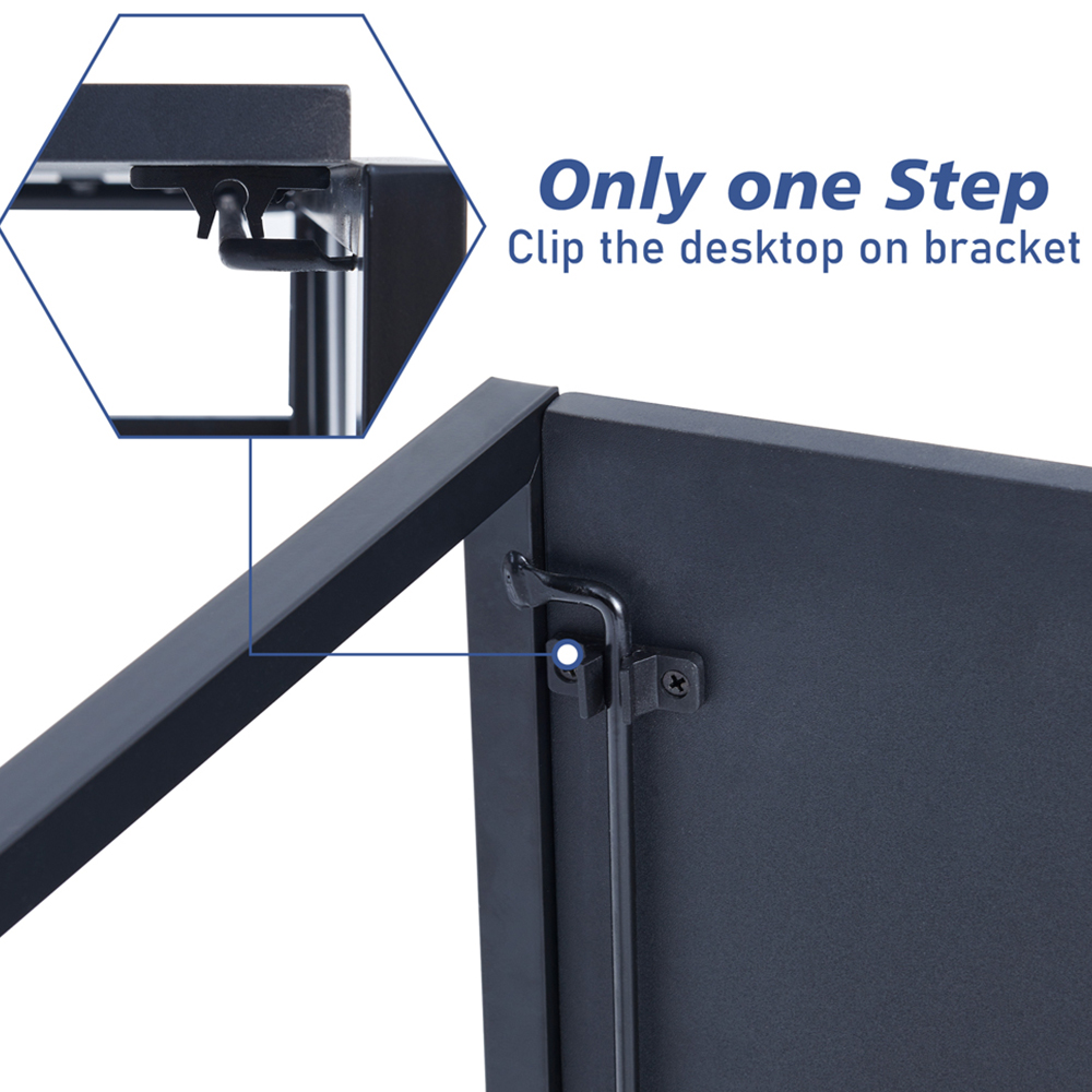 Miami Folding Computer Desk Black Image 7