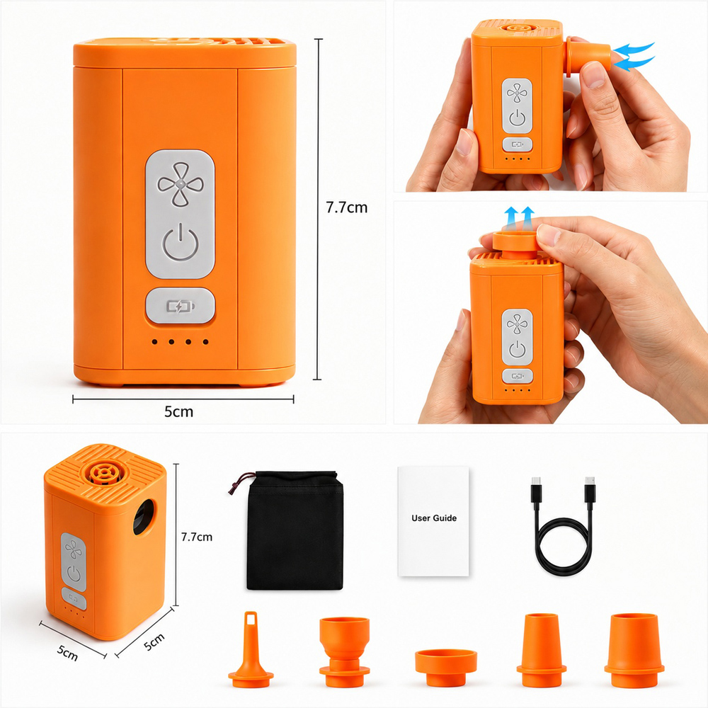 Crossgear Orange Rechargeable Air Pump 33W Image 4