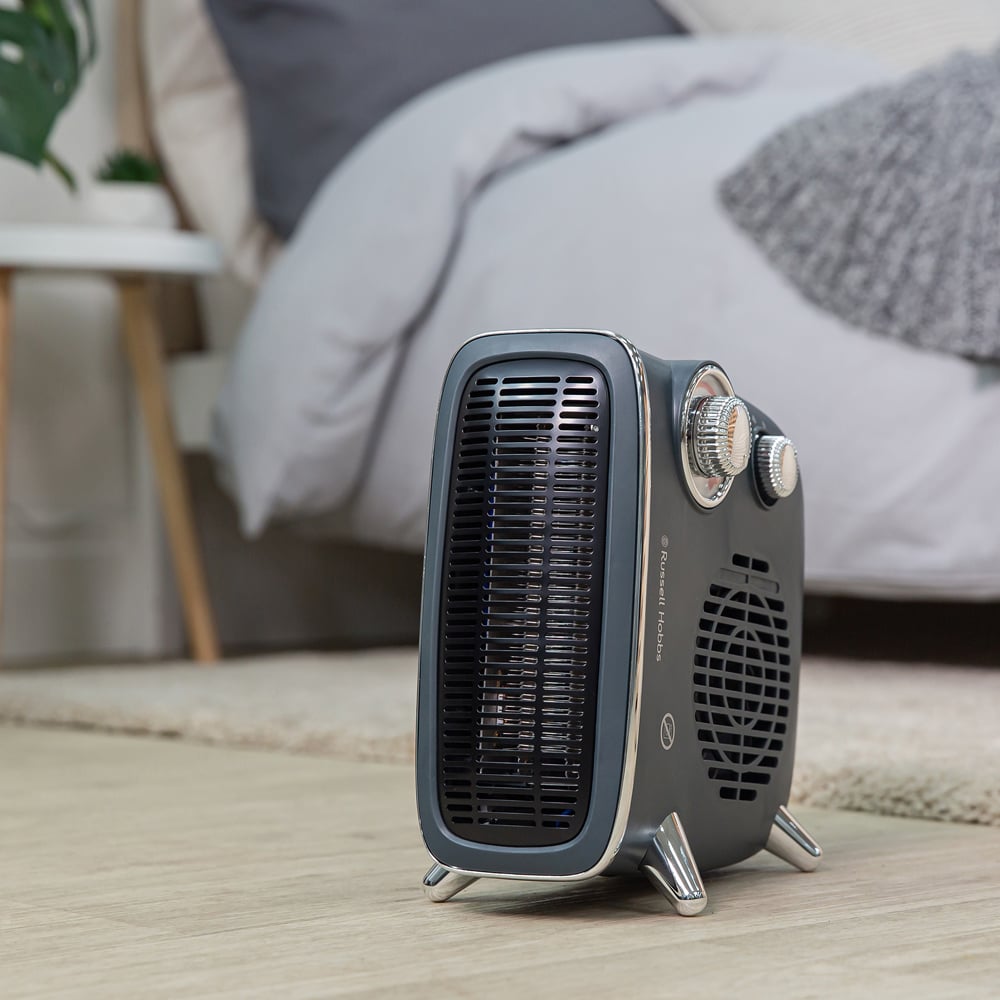 Russell Hobbs RHRETHFH1001G Retro Grey Fan Heater 1800W Image 7