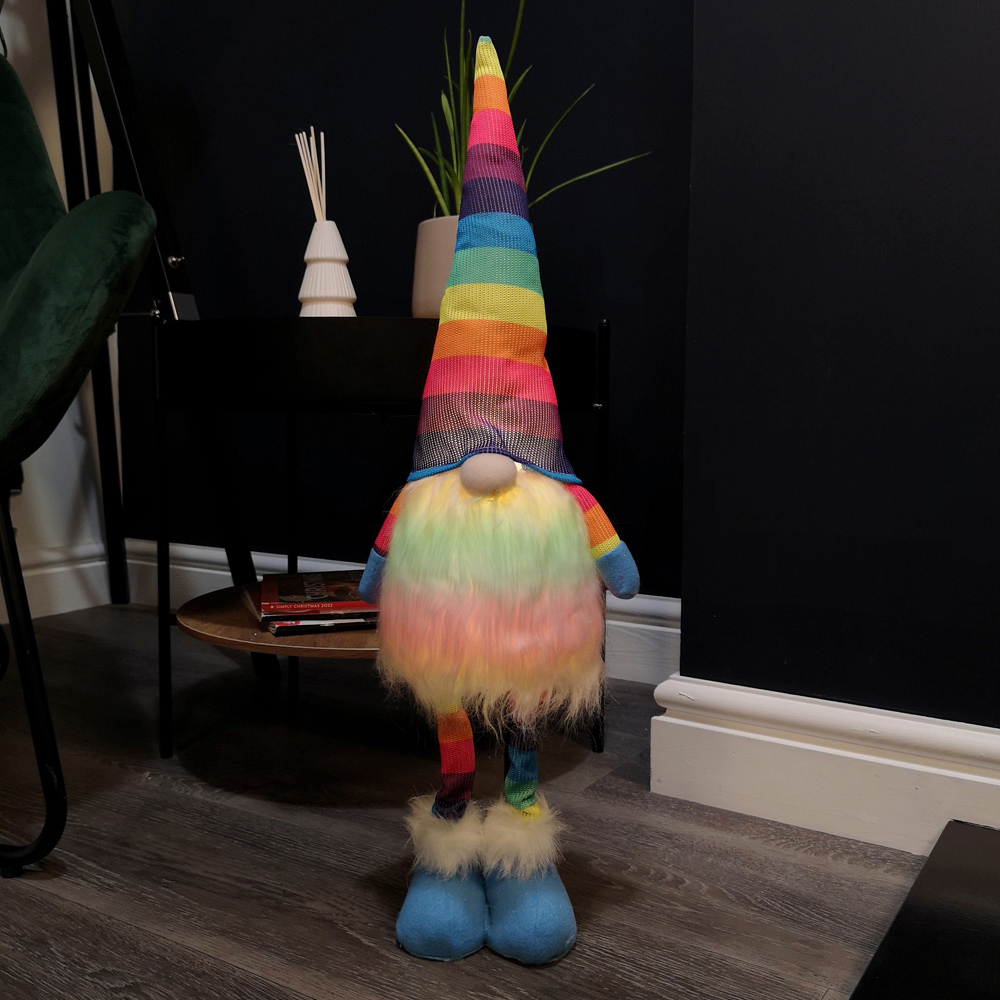 Samuel Alexander Rainbow Light Up Gonk Christmas Decoration 60cm Image 7