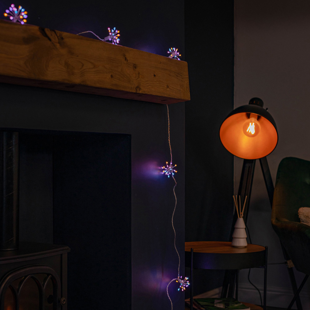 Samuel Alexander Ultra Brights 200 Rainbow Starburst LED Christmas Light Image 4