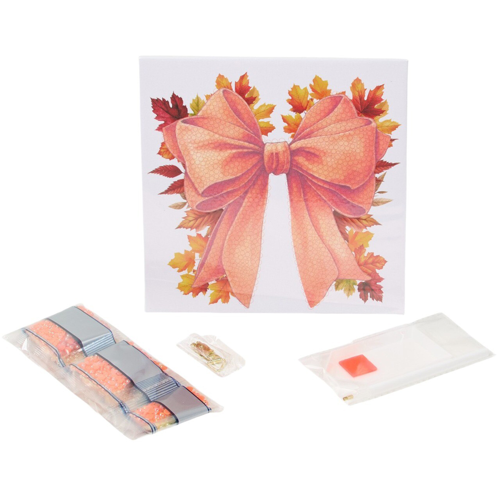 Autumn Bow Pearl Gem Canvas Kit Image 4