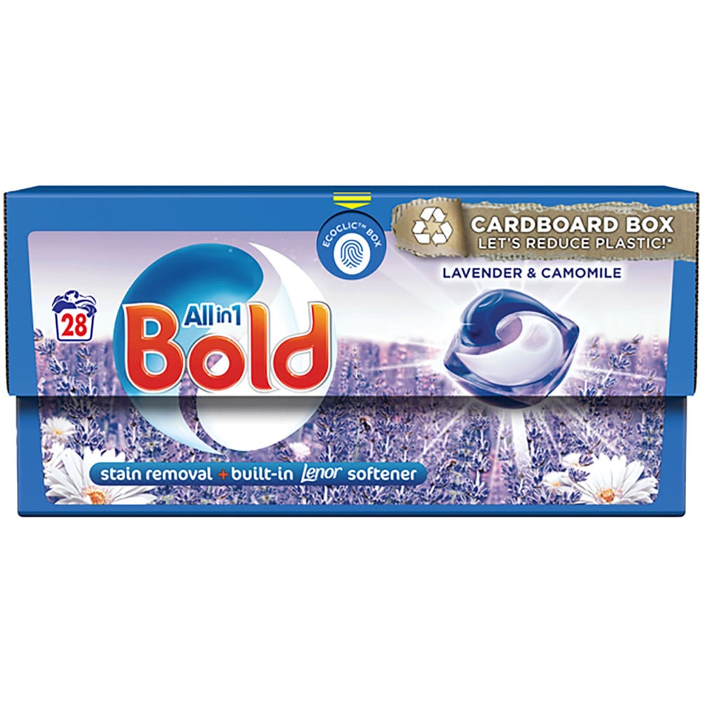 Bold All in One Lavender and Camomile Laundry Pod 28 Washes Image
