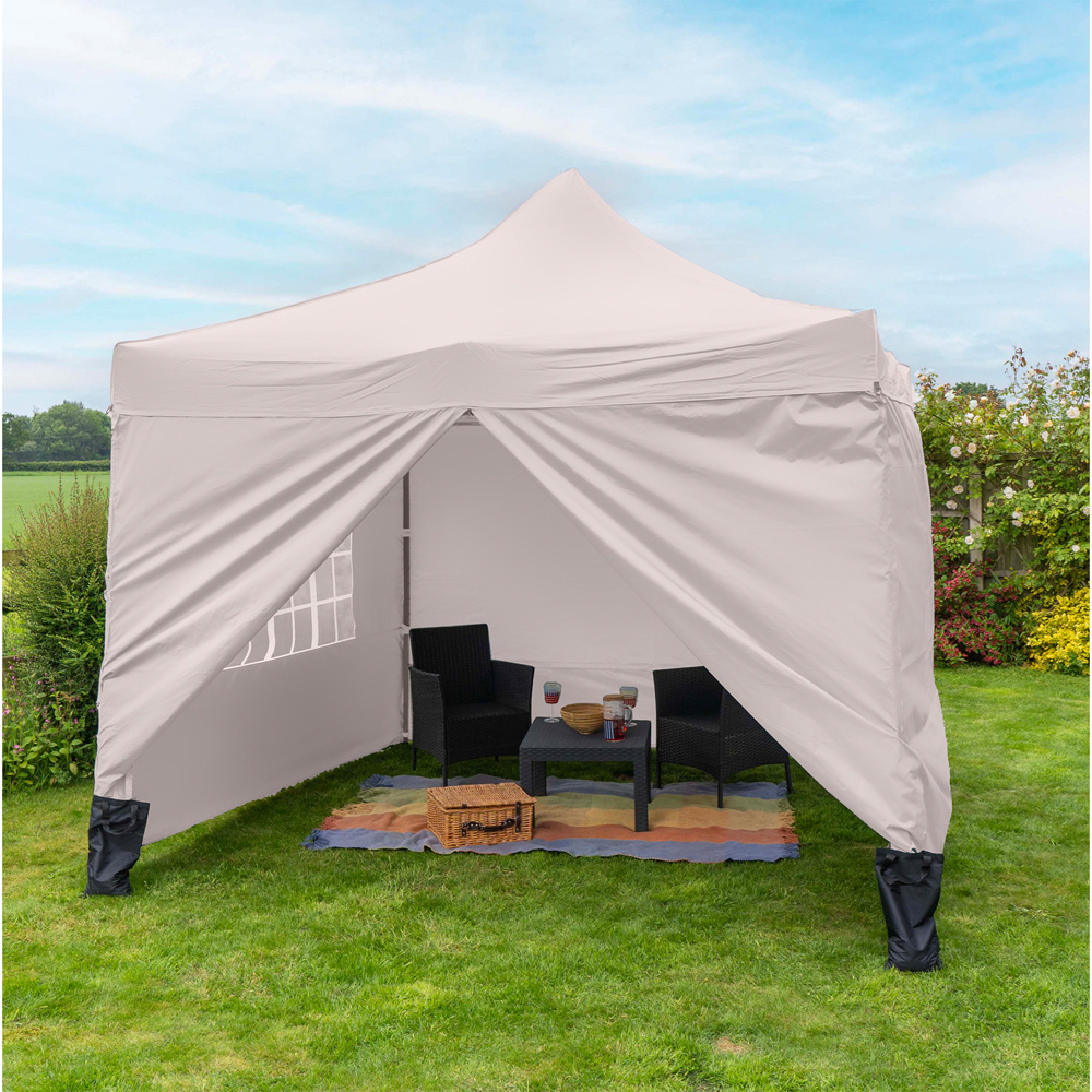 Jack Stonehouse 3 x 3m Beige Pop Up Gazebo Image 7