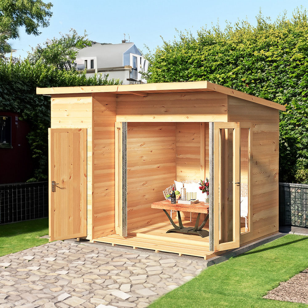 Shire Aster 10 x 8ft Double Door Contemporary Summerhouse Image 2