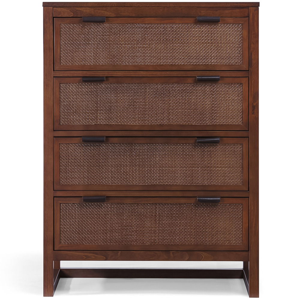 Teamson Home Hatteras 4 Drawer Walnut Dresser Image 3