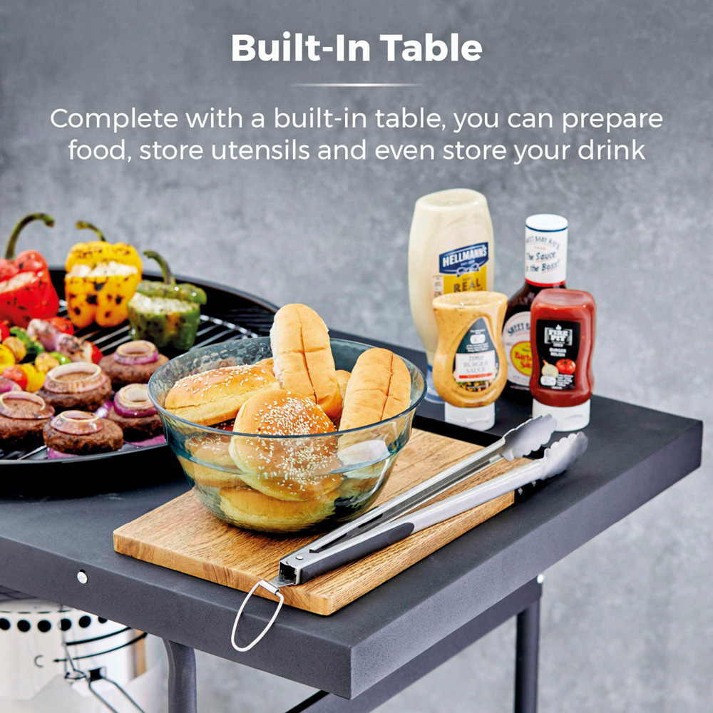 Tower Kettle BBQ Grill with Side Table Image 5